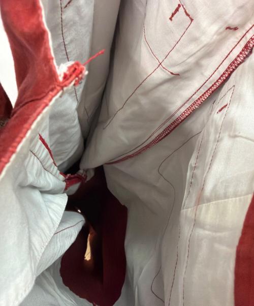 odds on（オッズオン）odds on (オッズオン) ヴィンテージパンツ レッド サイズ:Fの古着・服飾アイテム