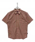 Patagoniaパタゴニア）の古着「2008年製 オーガニックコットン チェック 半袖シャツ」｜レッド×グリーン