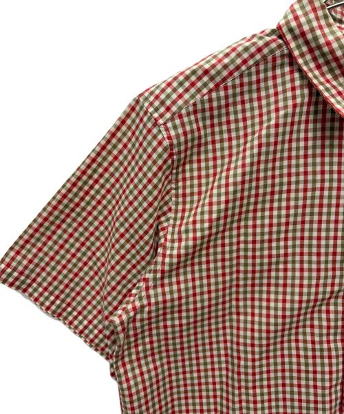 Patagonia（パタゴニア）Patagonia (パタゴニア) 2008年製 オーガニックコットン チェック 半袖シャツ レッド×グリーン サイズ:Mの古着・服飾アイテム