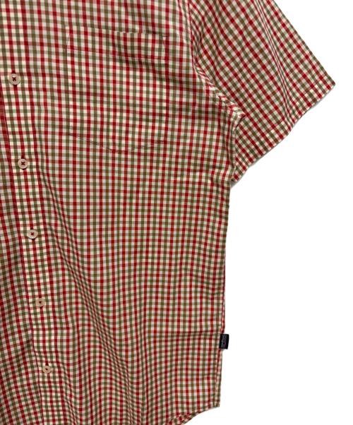 Patagonia（パタゴニア）Patagonia (パタゴニア) 2008年製 オーガニックコットン チェック 半袖シャツ レッド×グリーン サイズ:Mの古着・服飾アイテム