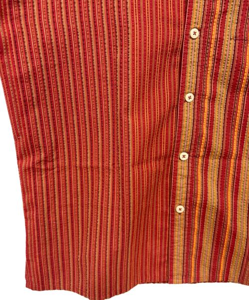 Patagonia（パタゴニア）Patagonia (パタゴニア) 2006年製 シアサッカー 半袖シャツ レッド×オレンジ サイズ:Mの古着・服飾アイテム