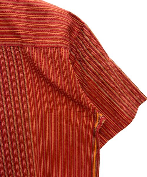 Patagonia（パタゴニア）Patagonia (パタゴニア) 2006年製 シアサッカー 半袖シャツ レッド×オレンジ サイズ:Mの古着・服飾アイテム