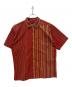 Patagonia（パタゴニア）の古着「2006年製 シアサッカー 半袖シャツ」｜レッド×オレンジ