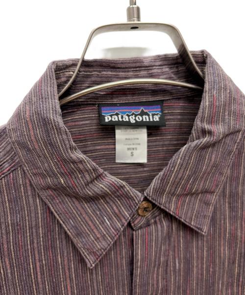 Patagonia（パタゴニア）Patagonia (パタゴニア) 2006年製 00s ヘンプ 半袖シャツ マルチカラー サイズ:Sの古着・服飾アイテム