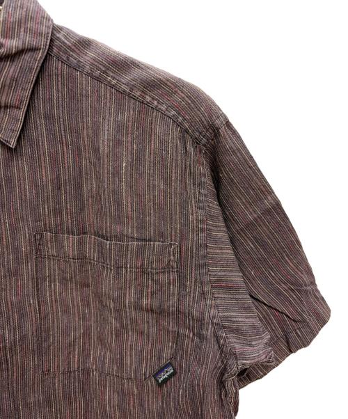 Patagonia（パタゴニア）Patagonia (パタゴニア) 2006年製 00s ヘンプ 半袖シャツ マルチカラー サイズ:Sの古着・服飾アイテム