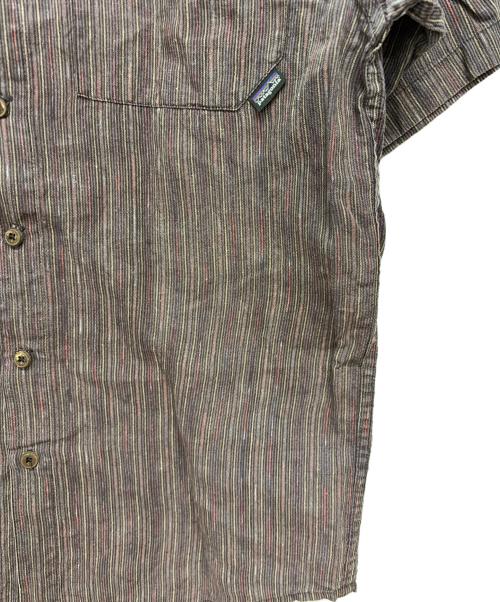 Patagonia（パタゴニア）Patagonia (パタゴニア) 2006年製 00s ヘンプ 半袖シャツ マルチカラー サイズ:Sの古着・服飾アイテム
