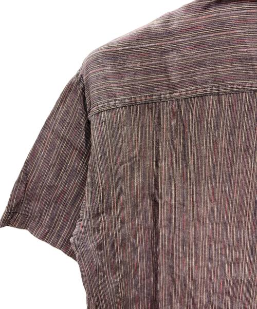 Patagonia（パタゴニア）Patagonia (パタゴニア) 2006年製 00s ヘンプ 半袖シャツ マルチカラー サイズ:Sの古着・服飾アイテム