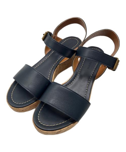 FABIO RUSCONI（ファビオルスコーニ）FABIO RUSCONI (ファビオルスコーニ) ストラップサンダル ネイビー×ブラウン サイズ:SIZE 40の古着・服飾アイテム