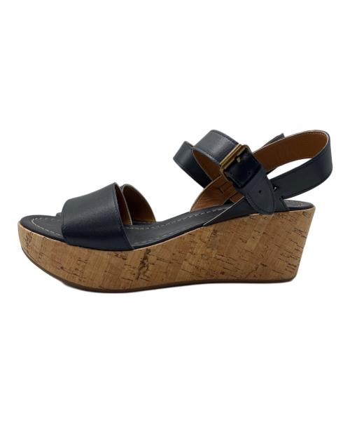 FABIO RUSCONI（ファビオルスコーニ）FABIO RUSCONI (ファビオルスコーニ) ストラップサンダル ネイビー×ブラウン サイズ:SIZE 40の古着・服飾アイテム