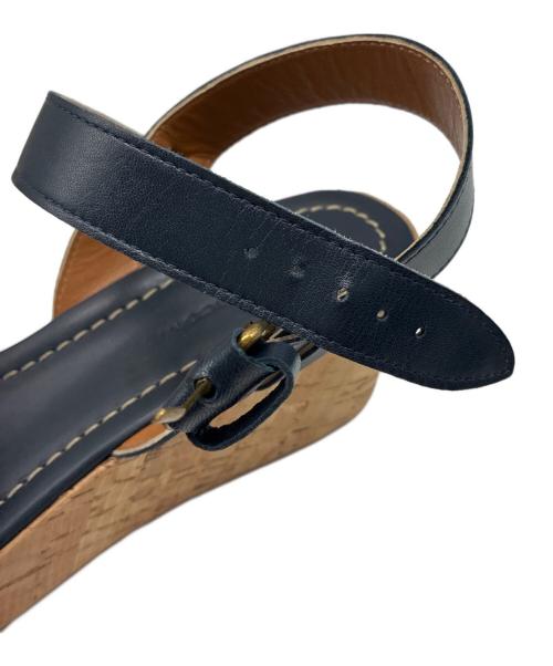 FABIO RUSCONI（ファビオルスコーニ）FABIO RUSCONI (ファビオルスコーニ) ストラップサンダル ネイビー×ブラウン サイズ:SIZE 40の古着・服飾アイテム