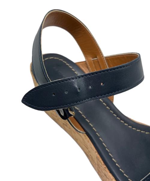 FABIO RUSCONI（ファビオルスコーニ）FABIO RUSCONI (ファビオルスコーニ) ストラップサンダル ネイビー×ブラウン サイズ:SIZE 40の古着・服飾アイテム