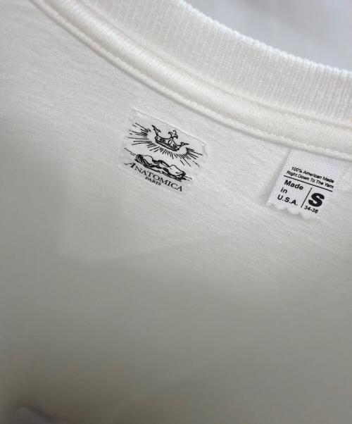 ANATOMICA（アナトミカ）ANATOMICA (アナトミカ) 半袖Tシャツ ホワイト サイズ:Sの古着・服飾アイテム