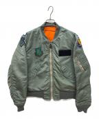 ALPHAアルファ）の古着「70s L-2B フライトジャケット」｜オリーブ