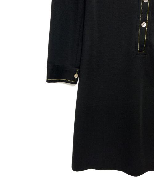 CHEMISE LACOSTE（シュミーズ ラコステ）CHEMISE LACOSTE (シュミーズ ラコステ) フランス製 ワンピース ブラック サイズ:44の古着・服飾アイテム
