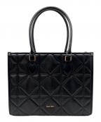 Rose Museロゼミューズ）の古着「キルティングトートバッグ / quilting tote L」｜ブラック