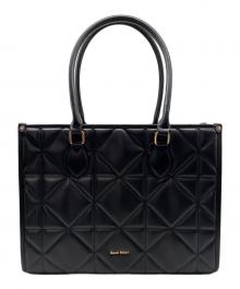 Rose Muse（ロゼミューズ）の古着「キルティングトートバッグ / quilting tote L」｜ブラック