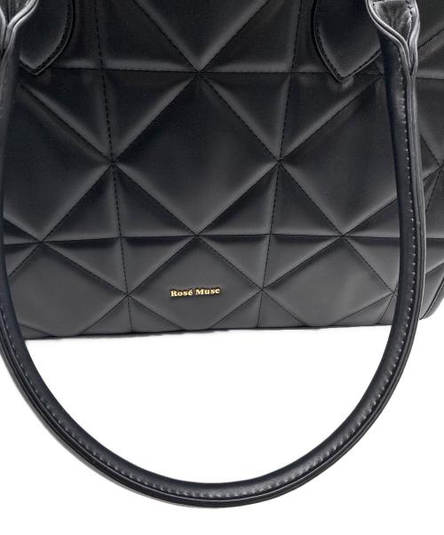 Rose Muse（ロゼミューズ）ROSE MUSE (ロゼミューズ) キルティングトートバッグ / quilting tote L ブラックの古着・服飾アイテム