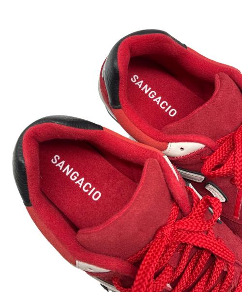 Sangacio（サンガッチョ）SANGACIO (サンガッチョ) にゅ～ず カーマイン ローカットスニーカー レッド サイズ:27.5cmの古着・服飾アイテム