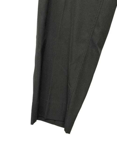THE SHINZONE（ザ シンゾーン）THE SHINZONE (ザ シンゾーン) ウールギャバセンタープレスベイカー パンツ ダークグリーン サイズ:34の古着・服飾アイテム