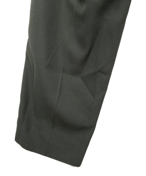 THE SHINZONE（ザ シンゾーン）THE SHINZONE (ザ シンゾーン) ウールギャバセンタープレスベイカー パンツ ダークグリーン サイズ:34の古着・服飾アイテム