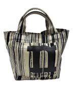 marimekkoマリメッコ）の古着「トートバッグ」｜ブラック×ホワイト