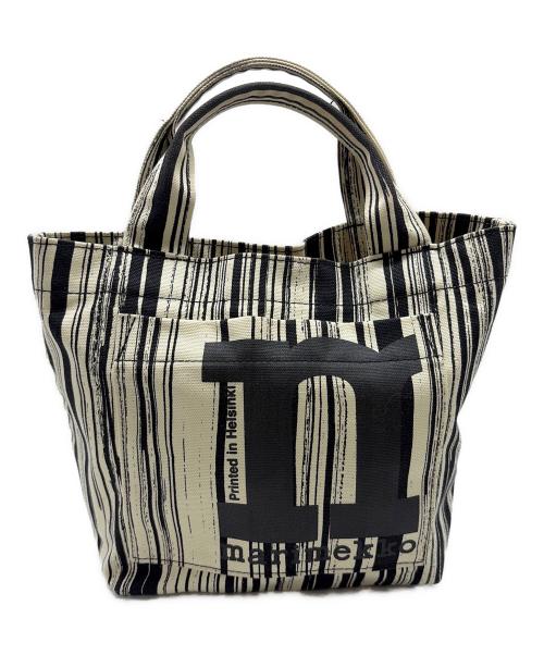 marimekko（マリメッコ）marimekko (マリメッコ) トートバッグ ブラック×ホワイトの古着・服飾アイテム
