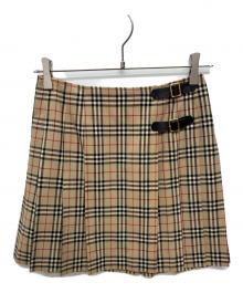 Burberry's（バーバリー）の古着「ラップスカート」｜ベージュ×レッド