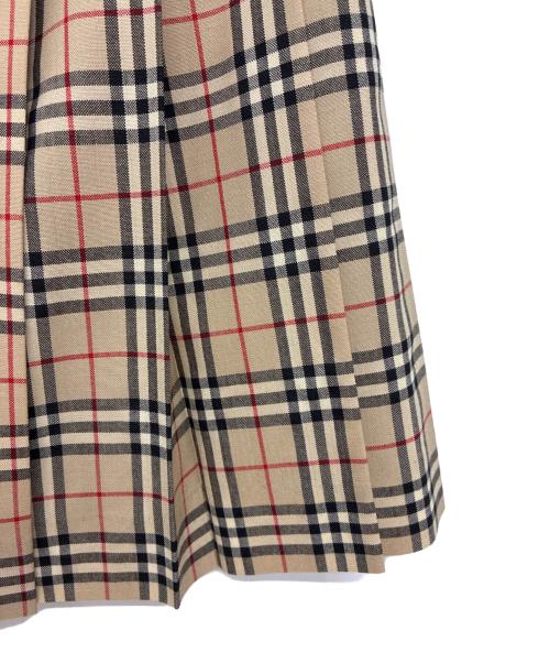 Burberry's（バーバリー）Burberry's (バーバリー) ラップスカート ベージュ×レッド サイズ:36の古着・服飾アイテム