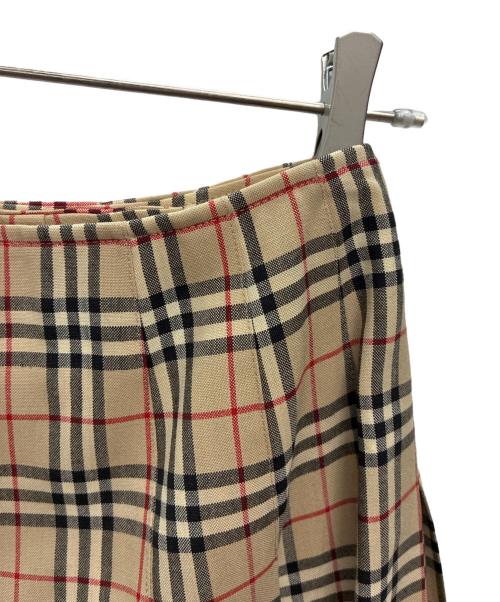 Burberry's（バーバリー）Burberry's (バーバリー) ラップスカート ベージュ×レッド サイズ:36の古着・服飾アイテム