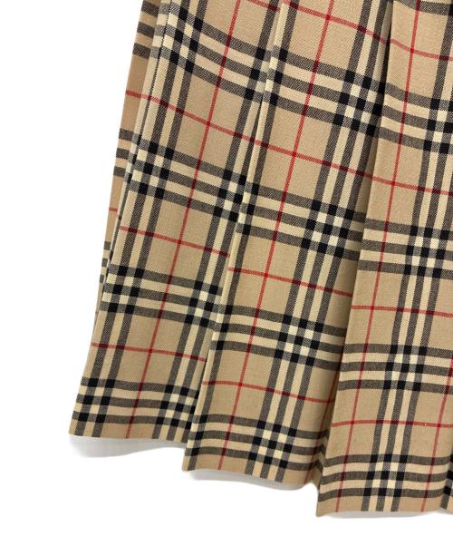 Burberry's（バーバリー）Burberry's (バーバリー) ラップスカート ベージュ×レッド サイズ:36の古着・服飾アイテム