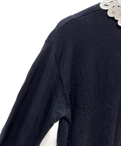 23区（ニジュウサンク）23区 (ニジュウサンク) 薄手ニット ブラック サイズ:Mの古着・服飾アイテム