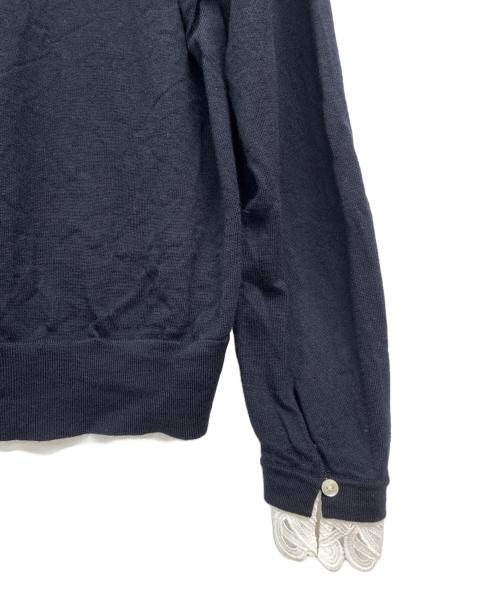 23区（ニジュウサンク）23区 (ニジュウサンク) 薄手ニット ブラック サイズ:Mの古着・服飾アイテム