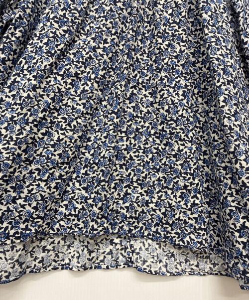 R&D.M.Co-OLDMAN'S TAILOR（オールドマンズテーラー）R&D.M.Co-OLDMAN'S TAILOR (オールドマンズテーラー) ギャザースモックブラウス / OLD BLUE GATHER SMOCK ブルー×ホワイト サイズ:FREEの古着・服飾アイテム