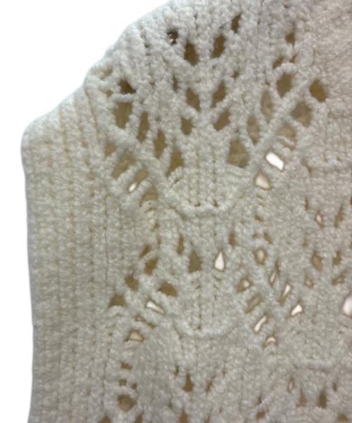 SLOBE IENA（スローブ イエナ）SLOBE IENA (スローブ イエナ) 25年モデル ガラアミニットベスト ホワイト サイズ:FREEの古着・服飾アイテム