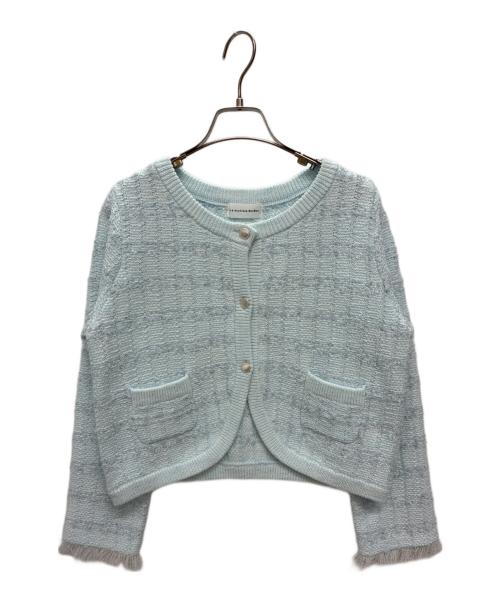 La boutique BonBon（ラブティックボンボン）La boutique BonBon (ラブティックボンボン) 薄手カーディガン スカイブルー サイズ:FREEの古着・服飾アイテム