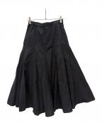 LIVETARTリヴェタート）の古着「マチキリカエボリュームスカート」｜ブラック