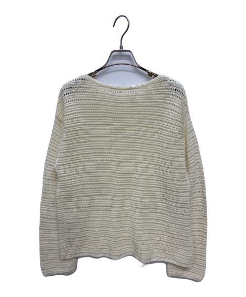 23区（ニジュウサンク）23区 (ニジュウサンク) 薄手ニット アイボリー サイズ:38の古着・服飾アイテム