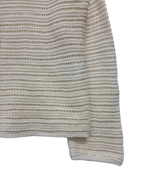 23区（ニジュウサンク）23区 (ニジュウサンク) 薄手ニット アイボリー サイズ:38の古着・服飾アイテム