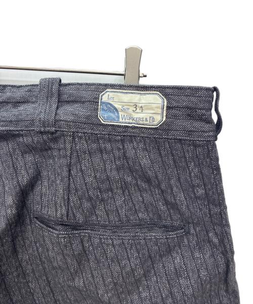 WORKERS（ワーカーズ）WORKERS (ワーカーズ) フレンチヘリンボーンパンツ グレー サイズ:34の古着・服飾アイテム