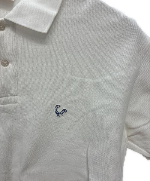 CONCHON QUINETTE（コンションキネット）CONCHON QUINETTE (コンションキネット) フランス製 ポロシャツ ホワイト サイズ:Mの古着・服飾アイテム