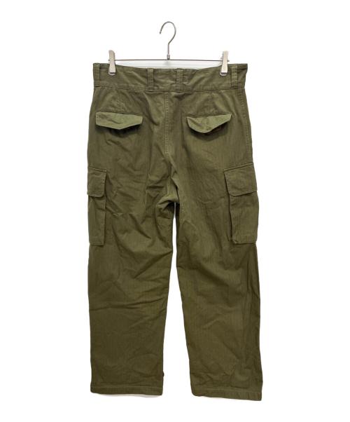 HOUSTON（ヒューストン）HOUSTON (ヒューストン) 1985 FRENCH MILITARY M-47 PANTS グリーン サイズ:46の古着・服飾アイテム