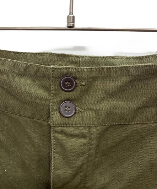 HOUSTON（ヒューストン）HOUSTON (ヒューストン) 1985 FRENCH MILITARY M-47 PANTS グリーン サイズ:46の古着・服飾アイテム