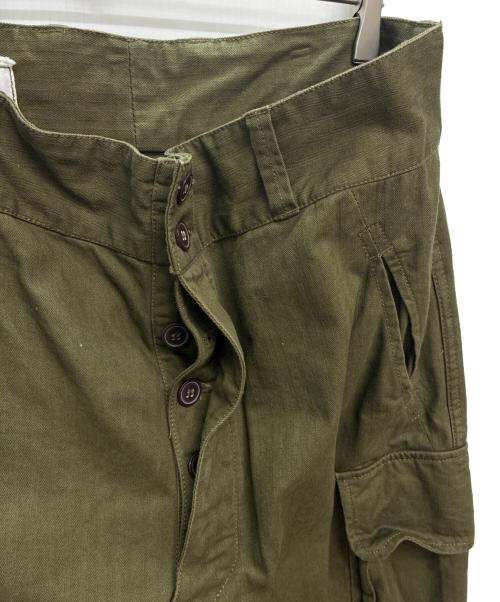 HOUSTON（ヒューストン）HOUSTON (ヒューストン) 1985 FRENCH MILITARY M-47 PANTS グリーン サイズ:46の古着・服飾アイテム