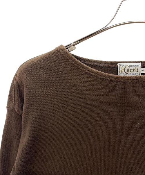 KANELL（カネル）Kanell (カネル) 長袖カットソー ブラウン サイズ:Lの古着・服飾アイテム