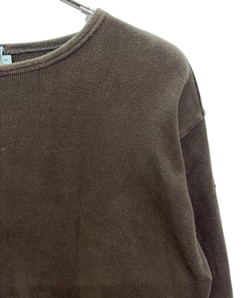 KANELL（カネル）Kanell (カネル) 長袖カットソー ブラウン サイズ:Lの古着・服飾アイテム