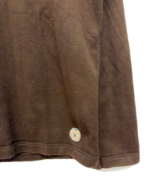 KANELL（カネル）Kanell (カネル) 長袖カットソー ブラウン サイズ:Lの古着・服飾アイテム