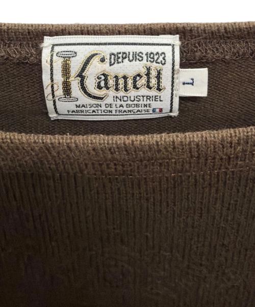 KANELL（カネル）Kanell (カネル) 長袖カットソー ブラウン サイズ:Lの古着・服飾アイテム