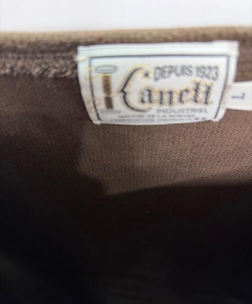 KANELL（カネル）Kanell (カネル) 長袖カットソー ブラウン サイズ:Lの古着・服飾アイテム