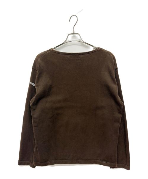 KANELL（カネル）Kanell (カネル) 長袖カットソー ブラウン サイズ:Lの古着・服飾アイテム
