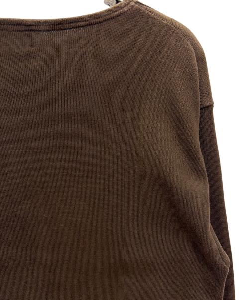 KANELL（カネル）Kanell (カネル) 長袖カットソー ブラウン サイズ:Lの古着・服飾アイテム